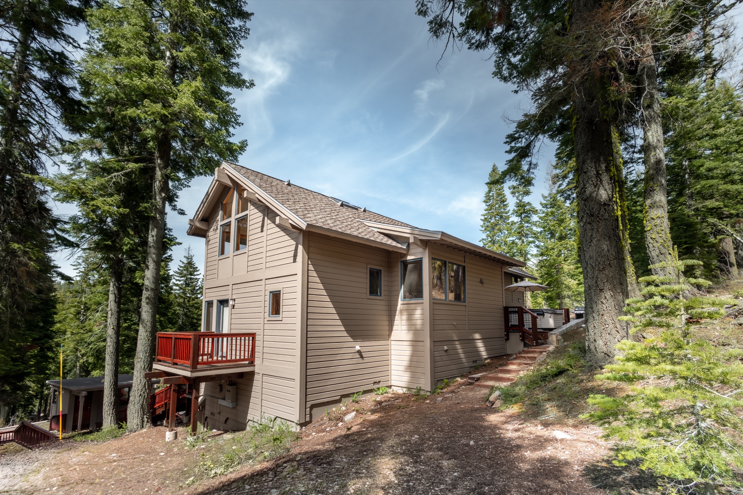 Chalet corner in the forest